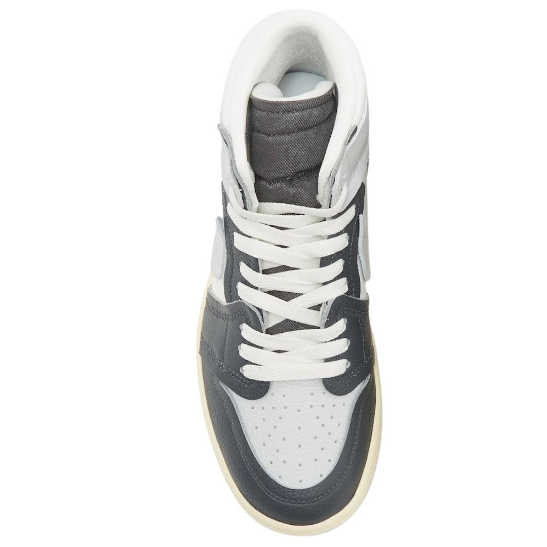 Black - Side - Nike Womens-Ladies Air Jordan 1 Leather High-top Trainers
