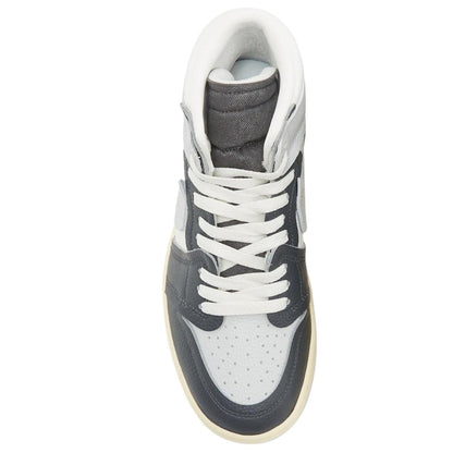 Black - Side - Nike Womens-Ladies Air Jordan 1 Leather High-top Trainers