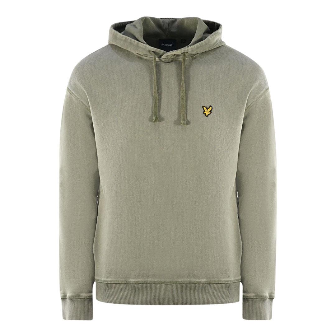 Green - Front - Lyle & Scott Mens Logo Hoodie