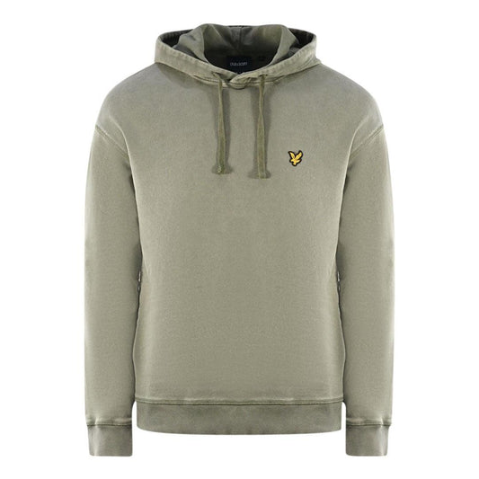 Green - Front - Lyle & Scott Mens Logo Hoodie