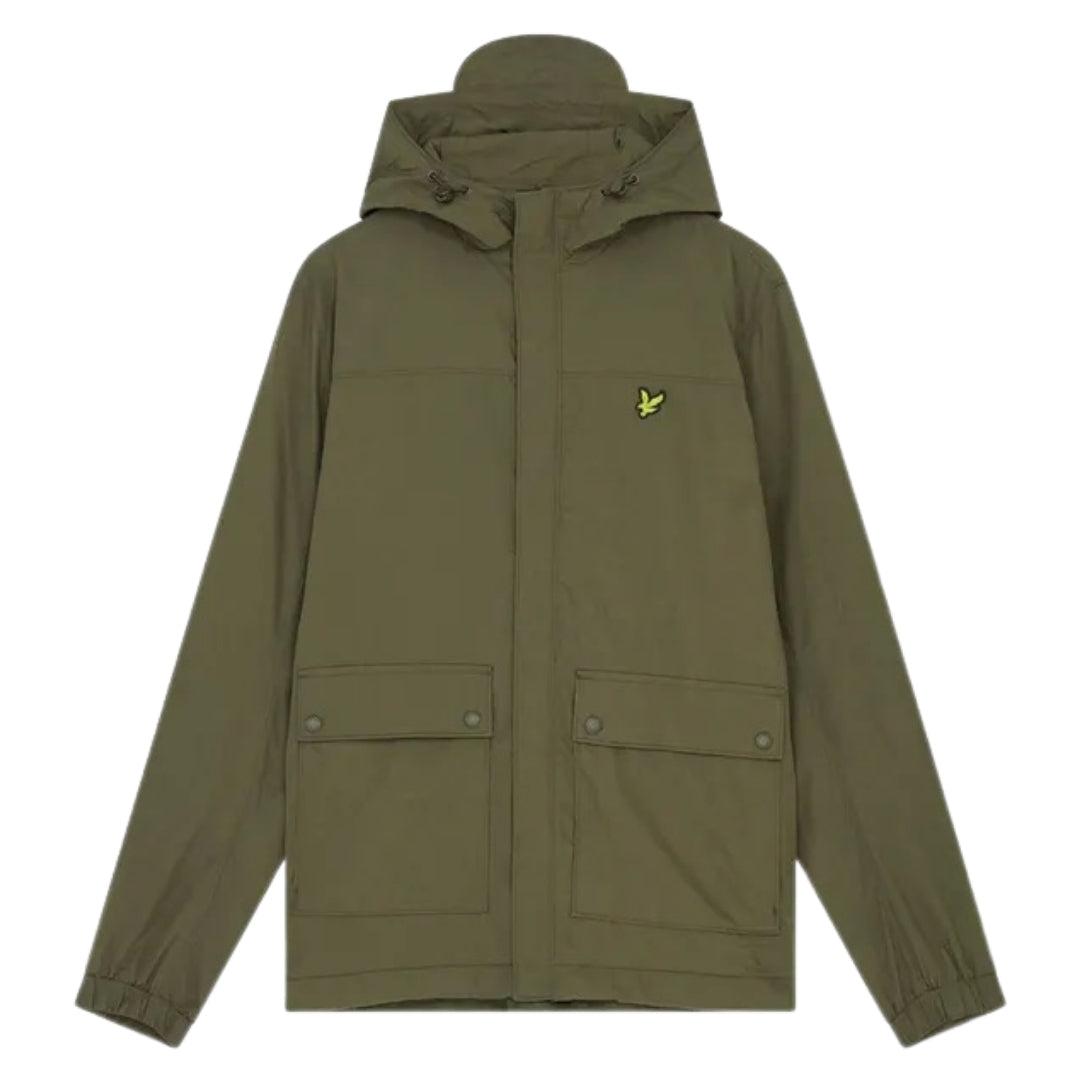 Green - Front - Lyle & Scott Mens Hooded Jacket