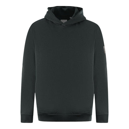 Black - Front - Lyle & Scott Mens Plain Cotton Pullover Hoodie