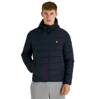 Black - Lifestyle - Lyle & Scott Mens Hooded Puffer Jacket