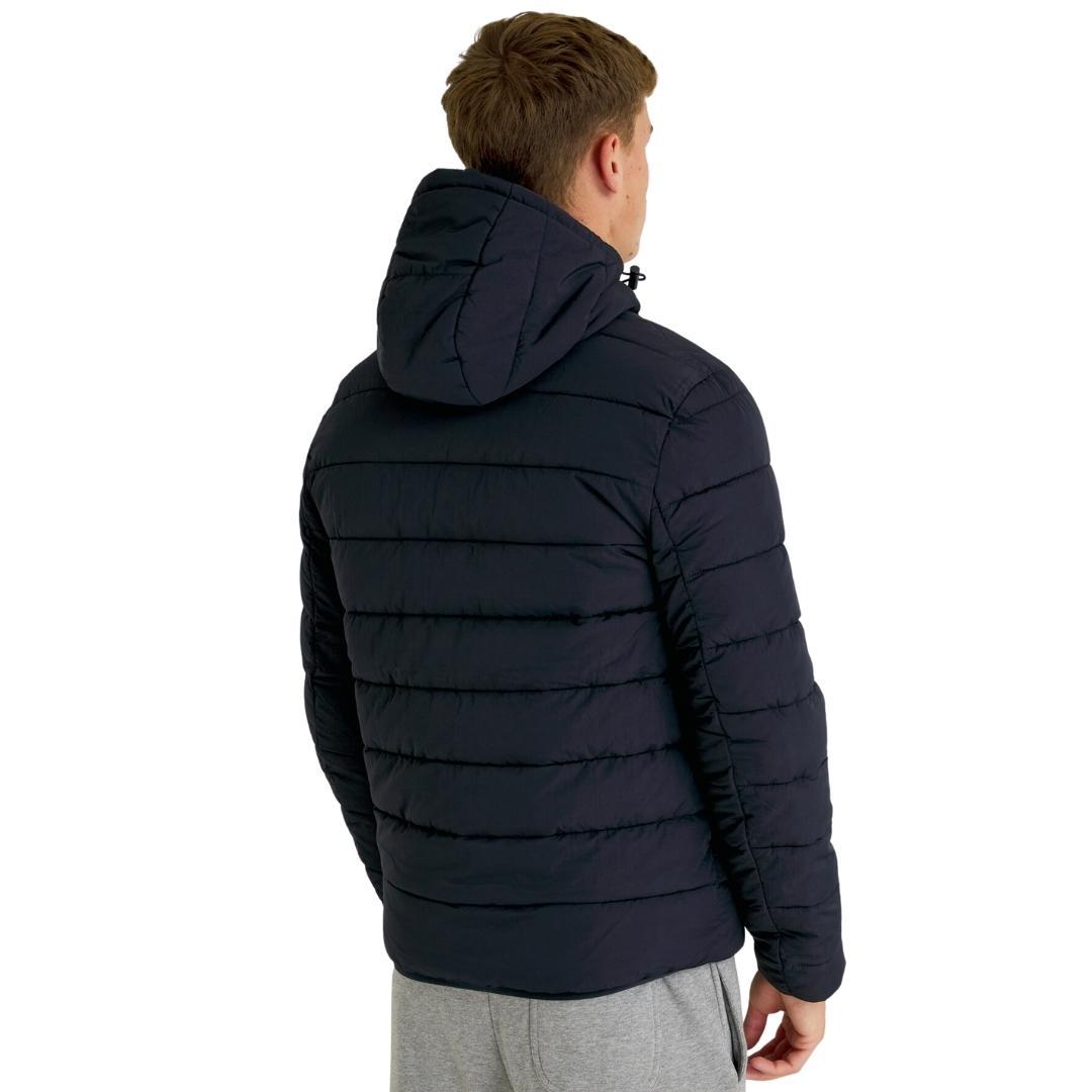 Black - Pack Shot - Lyle & Scott Mens Hooded Puffer Jacket