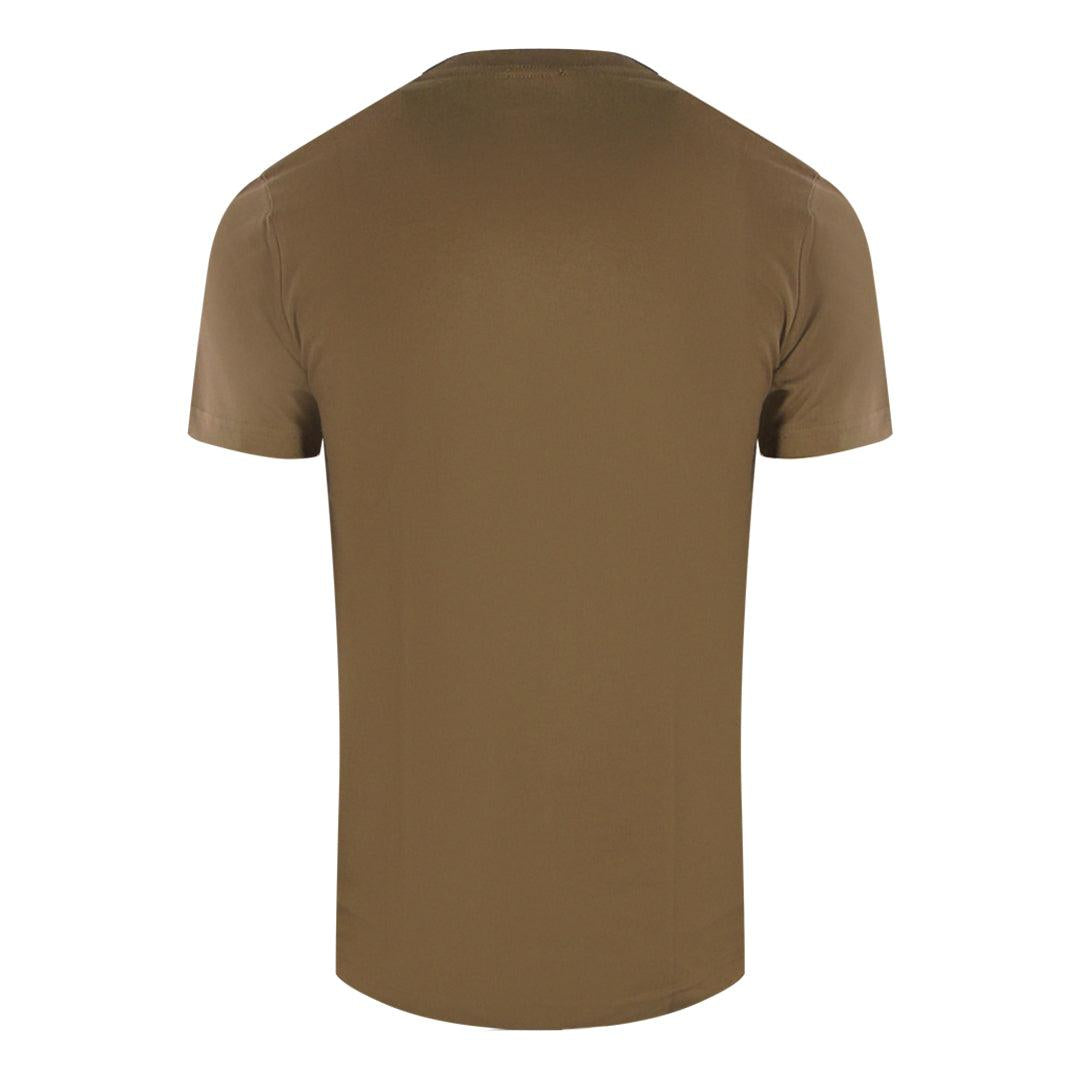 Brown - Back - Diesel Mens Monotone Cotton Logo T-Shirt
