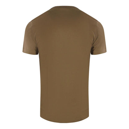 Brown - Back - Diesel Mens Monotone Cotton Logo T-Shirt