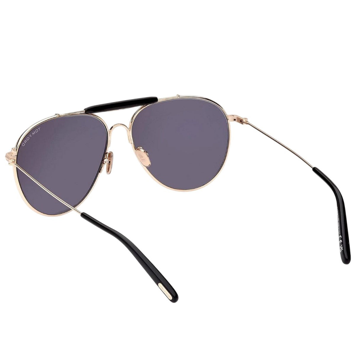 Rose Gold Shiny - Back - Tom Ford Mens Raphael Sunglasses