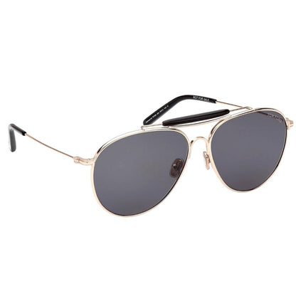 Rose Gold Shiny - Side - Tom Ford Mens Raphael Sunglasses