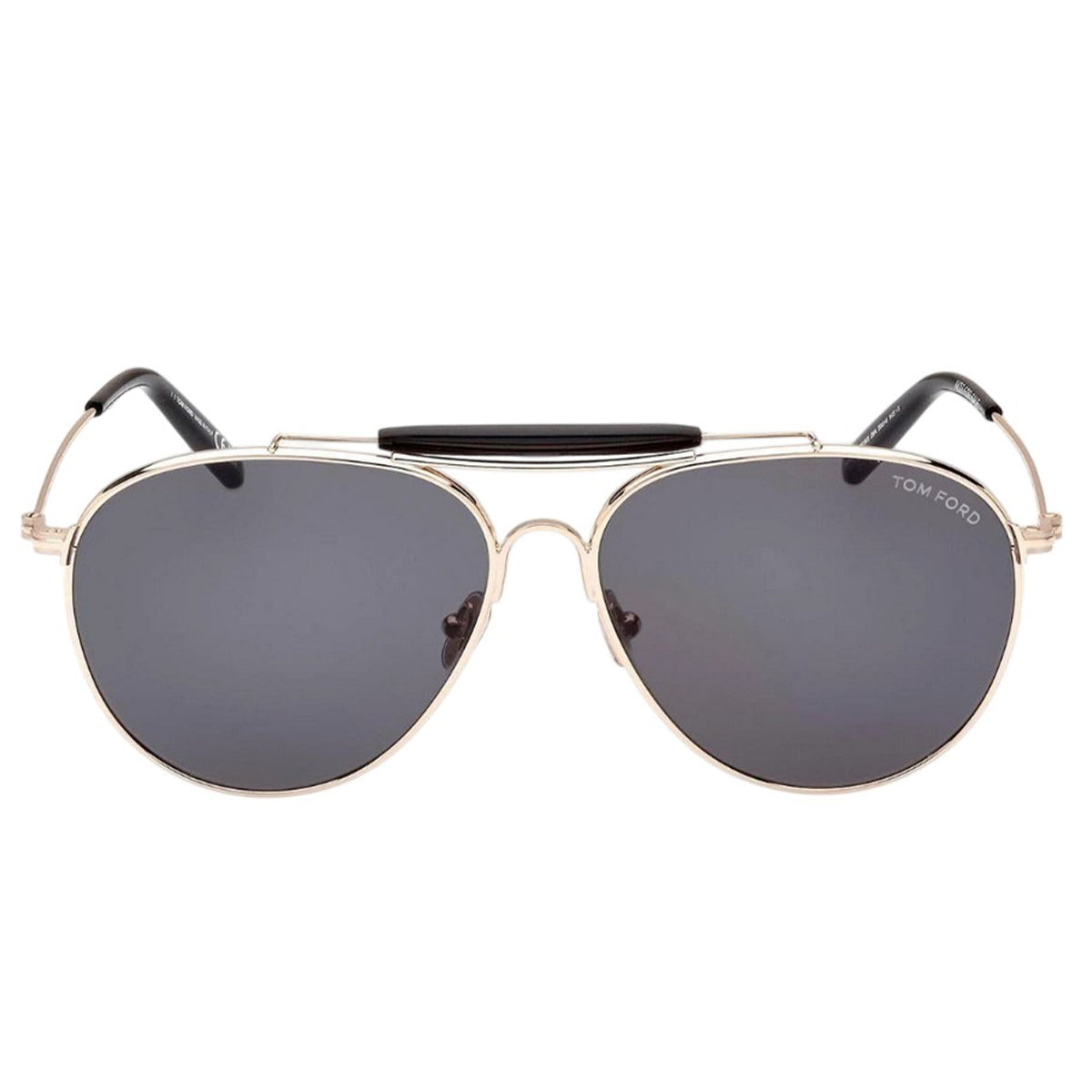 Rose Gold Shiny - Front - Tom Ford Mens Raphael Sunglasses