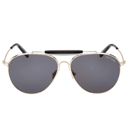Rose Gold Shiny - Front - Tom Ford Mens Raphael Sunglasses