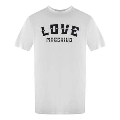 White - Front - Love Moschino Mens Bold Logo T-Shirt
