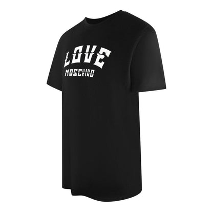 Black - Back - Love Moschino Mens Bold Logo T-Shirt