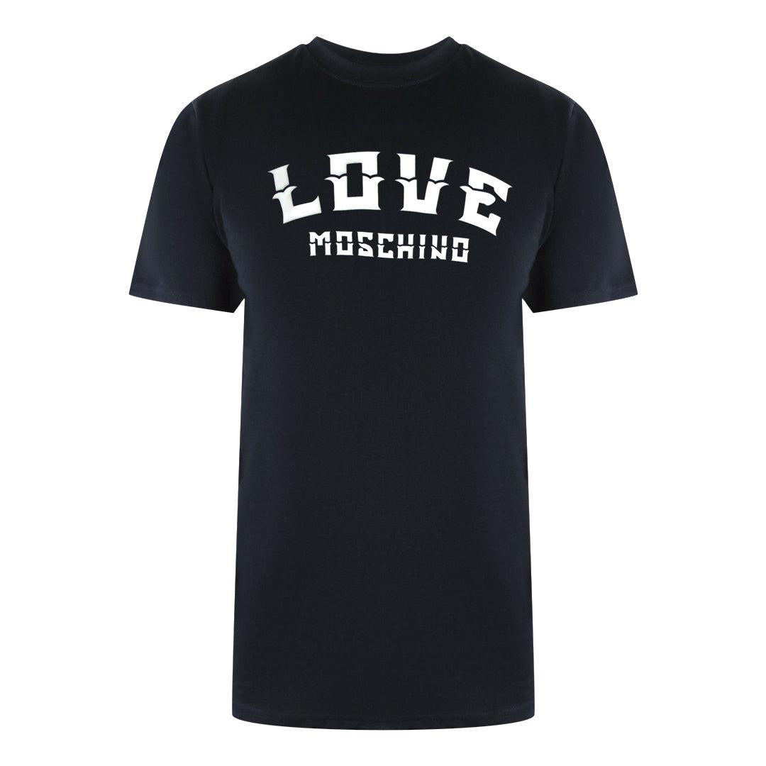 Black - Front - Love Moschino Mens Bold Logo T-Shirt