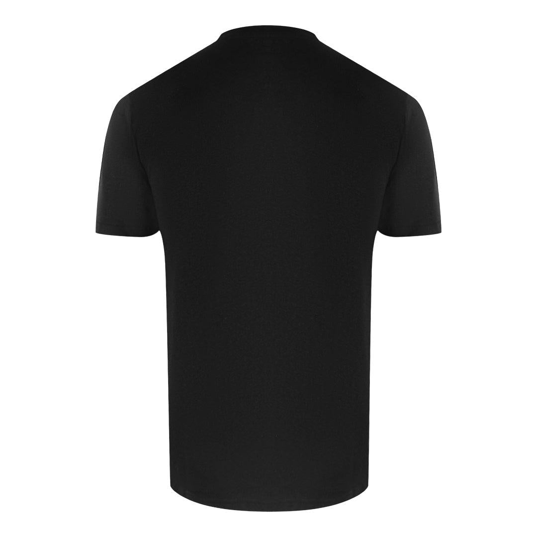 Black - Back - Love Moschino Mens Heart Logo T-Shirt
