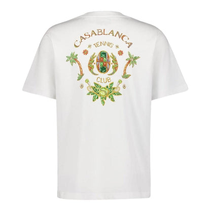 White - Back - Casablanca Mens Joyaux D´Afrique Tennis Club T-Shirt