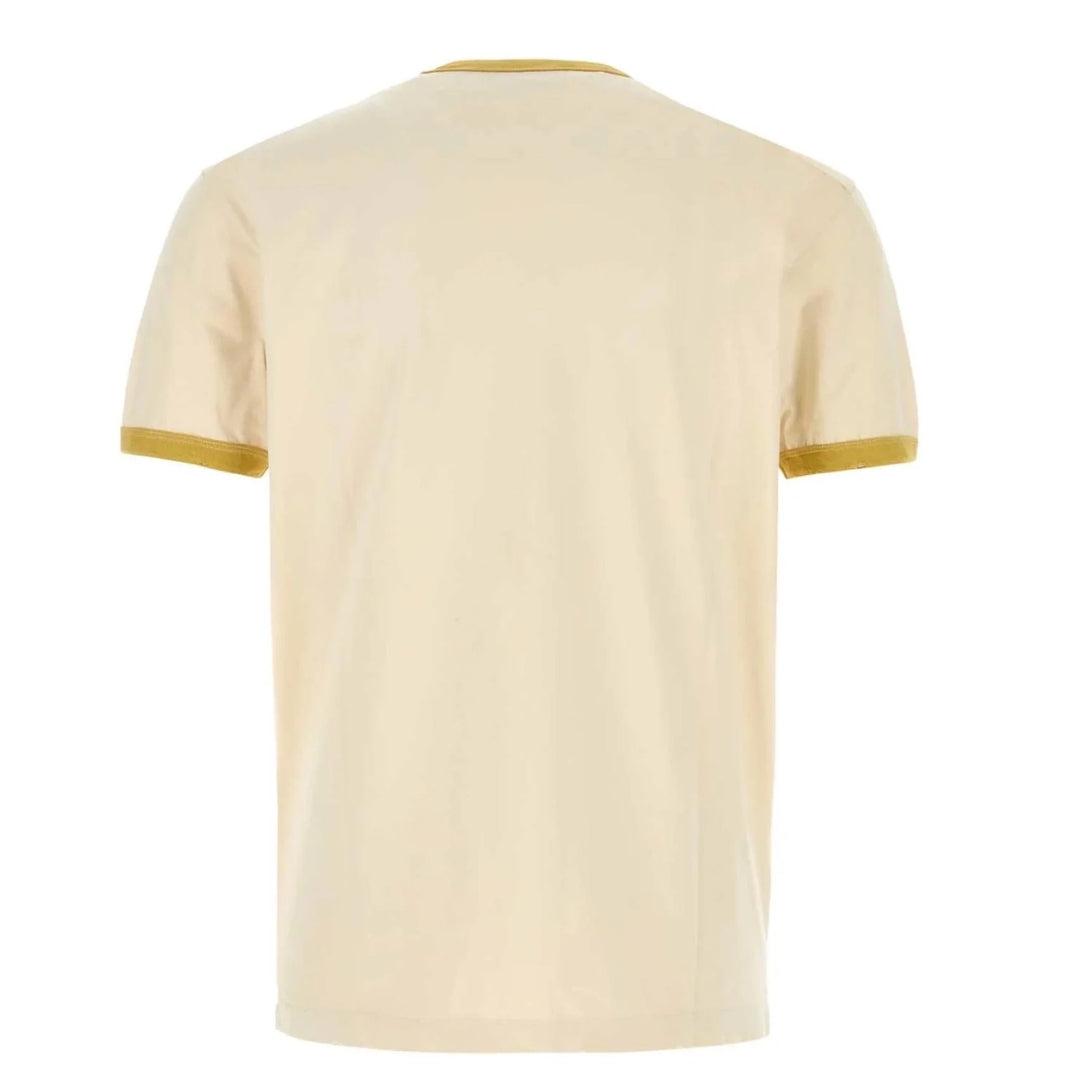 Milk White-Red - Back - DSquared2 Mens Cana-dude Logo T-Shirt