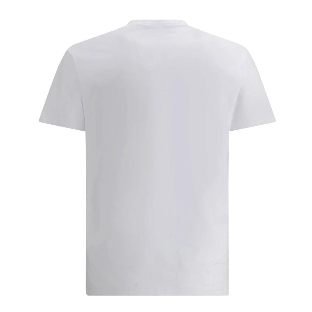 White - Side - DSquared2 Mens Milano Cotton T-Shirt