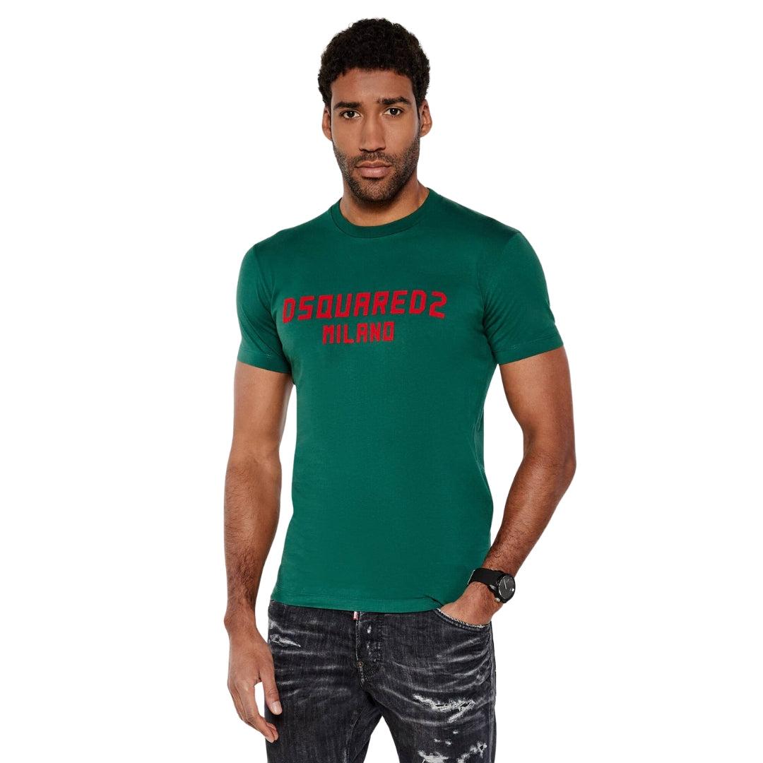 Green - Lifestyle - DSquared2 Mens Milano Cotton T-Shirt