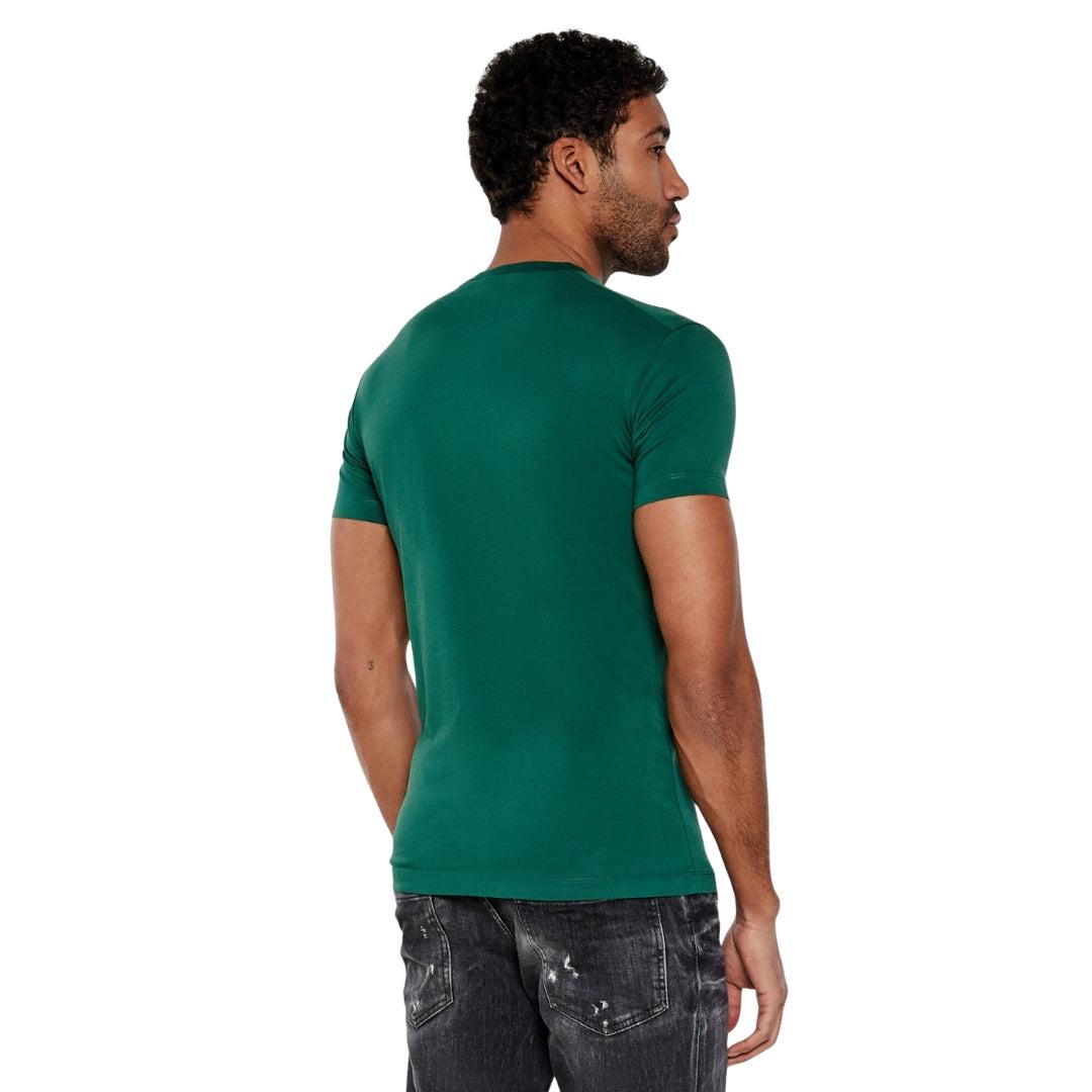 Green - Pack Shot - DSquared2 Mens Milano Cotton T-Shirt