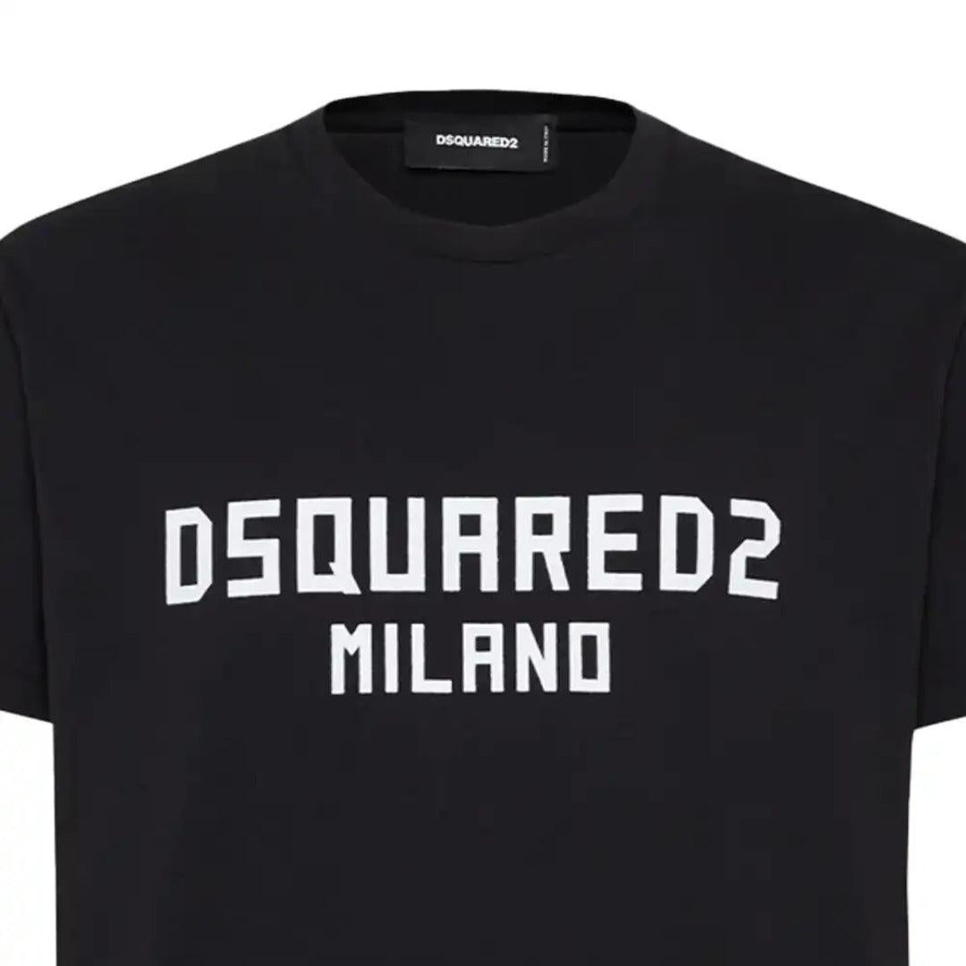 Black - Lifestyle - DSquared2 Mens Milano Cotton T-Shirt