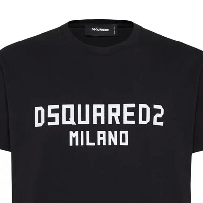 Black - Lifestyle - DSquared2 Mens Milano Cotton T-Shirt