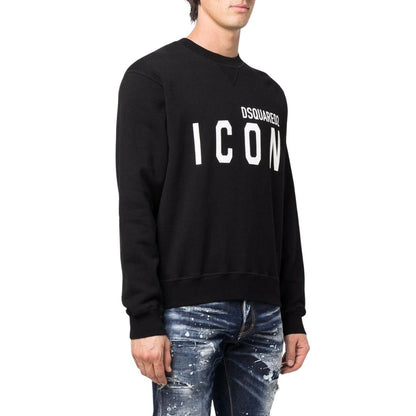 Black - Back - DSquared2 Unisex Adult Cool Icon Logo Sweatshirt