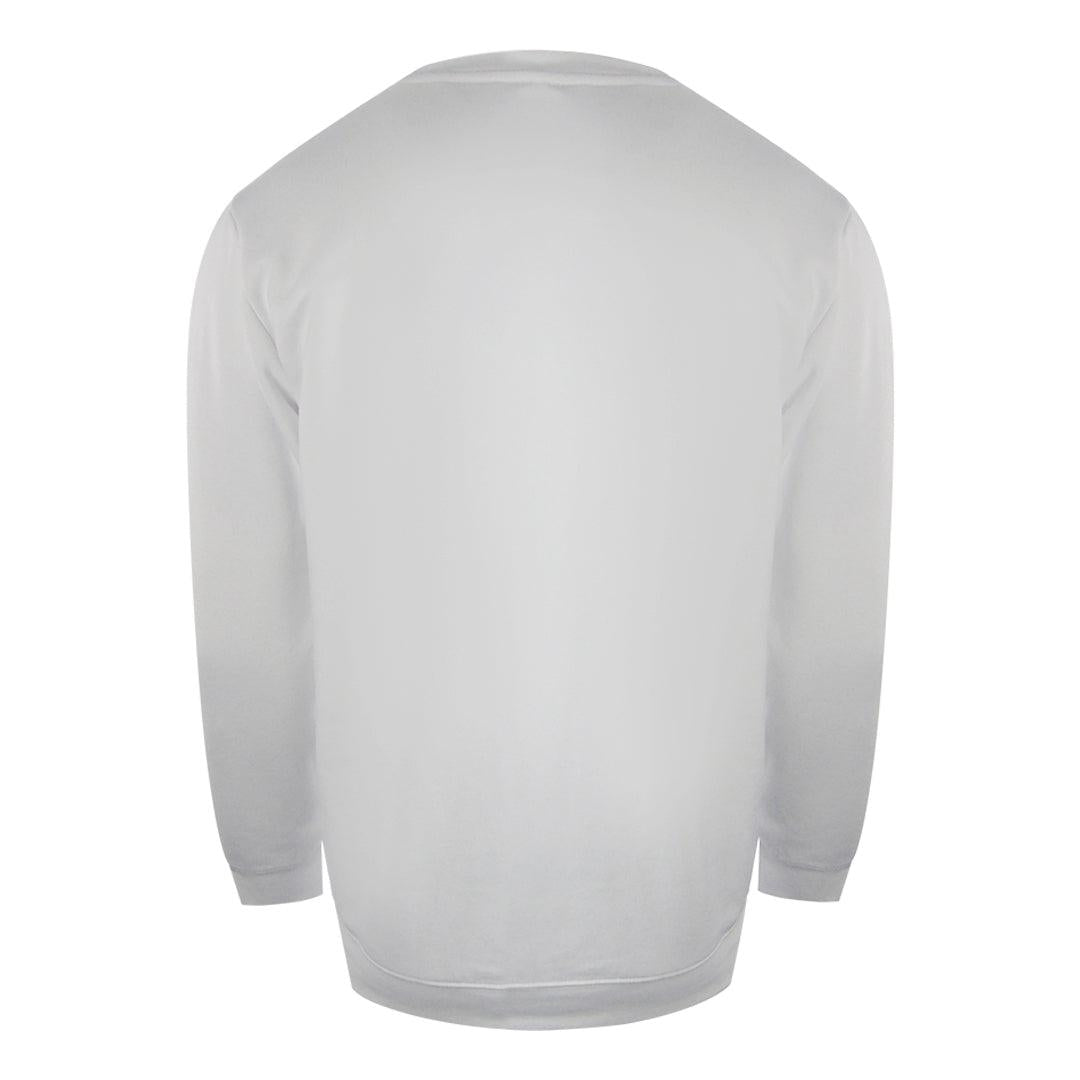 White - Back - Love Moschino Mens Heart Logo Sweatshirt