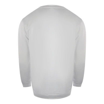 White - Back - Love Moschino Mens Heart Logo Sweatshirt