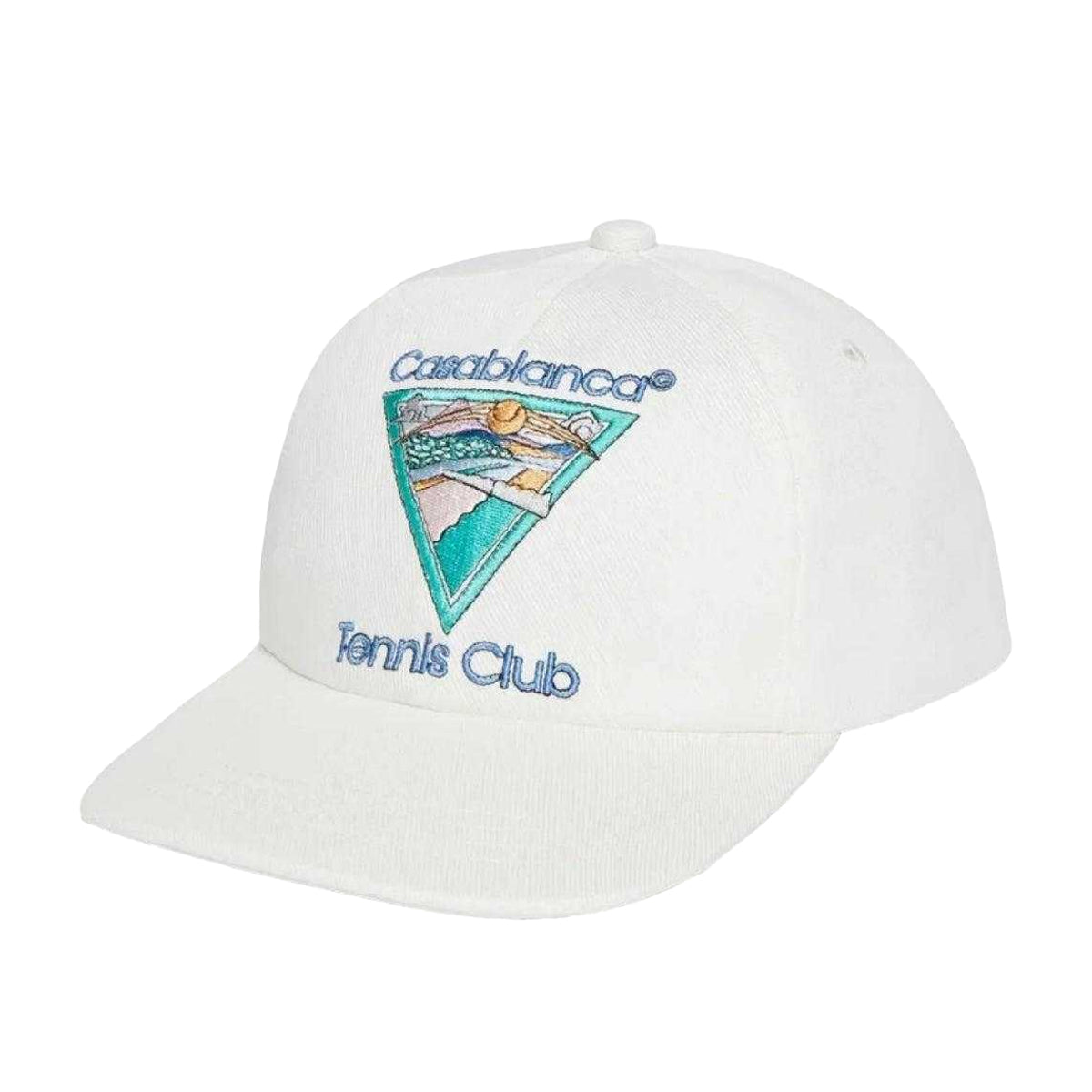 Off White - Front - Casablanca Tennis Club Premium Cotton Baseball Cap