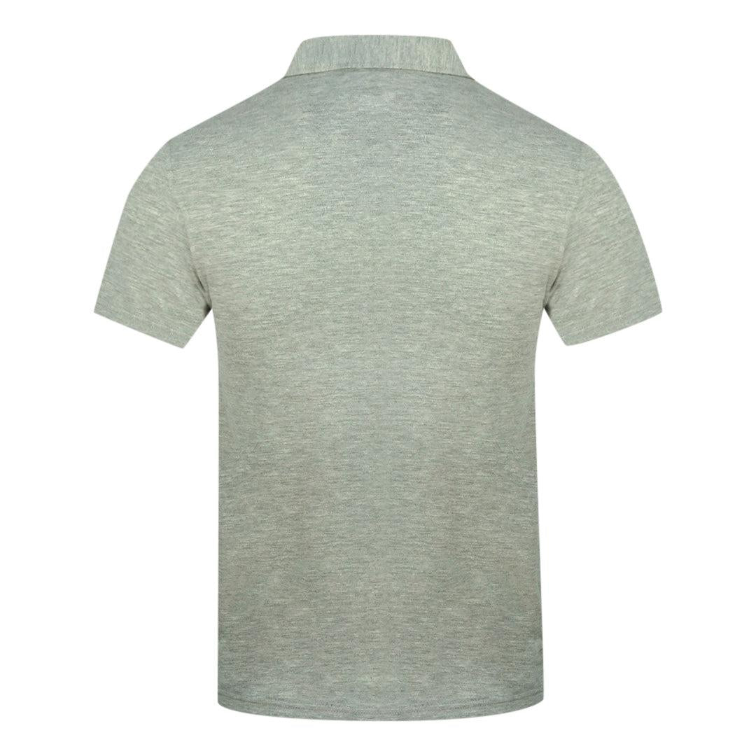 Grey - Back - Aquascutum Unisex Adult Aldis Chest Logo Polo Shirt