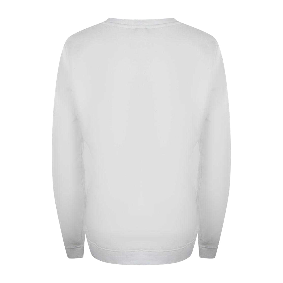 White - Back - Love Moschino Womens-Ladies Love Logo Long-Sleeved Sweatshirt