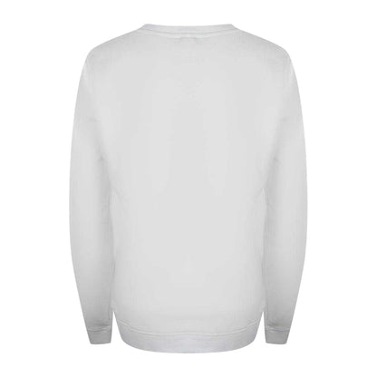 White - Back - Love Moschino Womens-Ladies Love Logo Long-Sleeved Sweatshirt