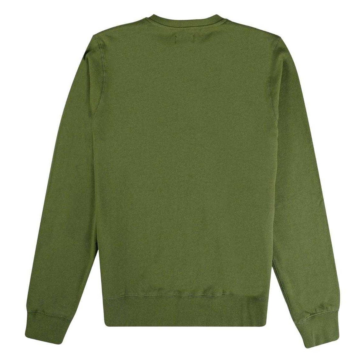 Army Green - Back - Aquascutum Mens Active Big Logo Sweatshirt