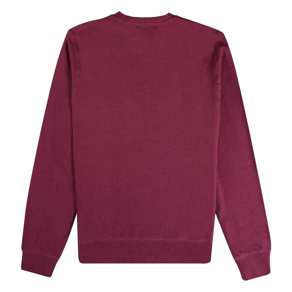 Cordovan Red - Back - Aquascutum Mens Active Big Logo Sweatshirt