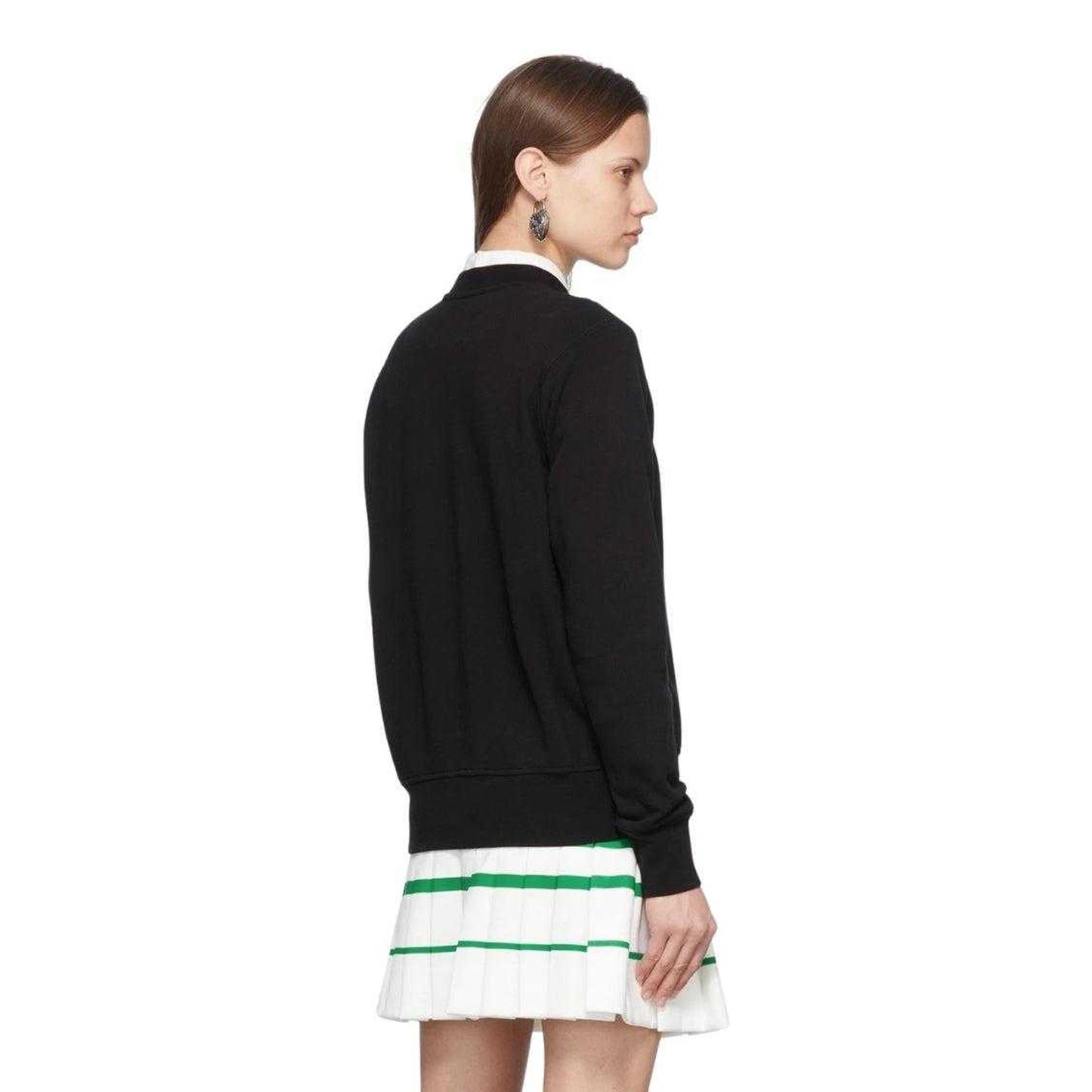 Black - Back - Casablanca Unisex Adult Ping Pong Club Embroidered Sweatshirt