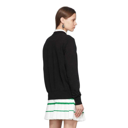 Black - Back - Casablanca Unisex Adult Ping Pong Club Embroidered Sweatshirt