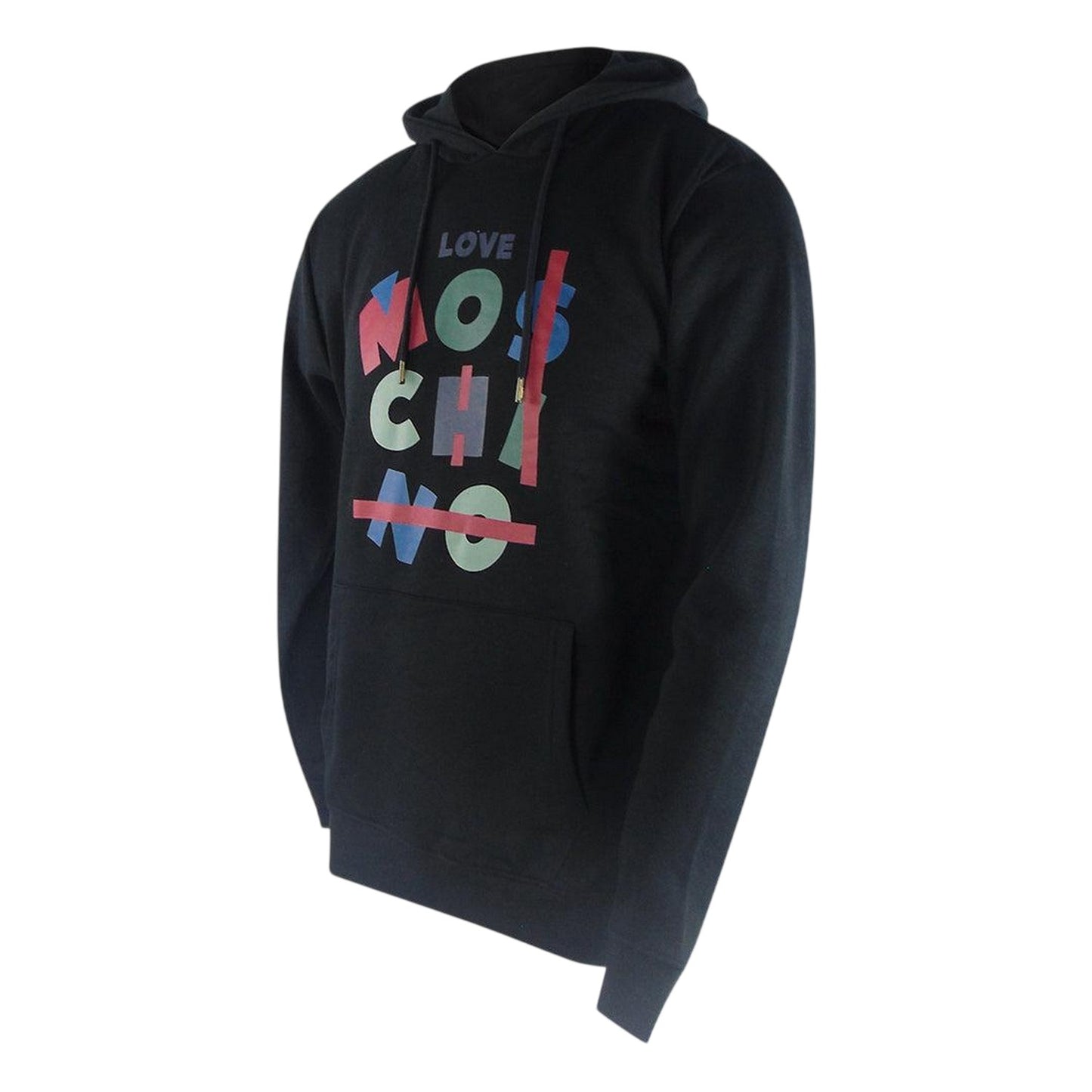 Black - Side - Love Moschino Womens-Ladies Jumble Hoodie