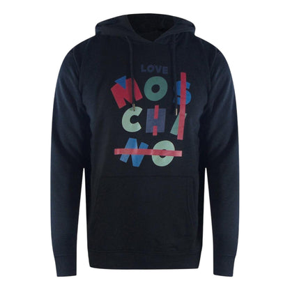 Black - Front - Love Moschino Womens-Ladies Jumble Hoodie