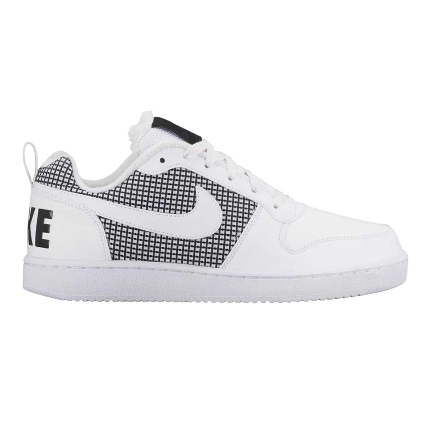 White-Black - Lifestyle - Nike Womens-Ladies Court Borough Leather Trainers