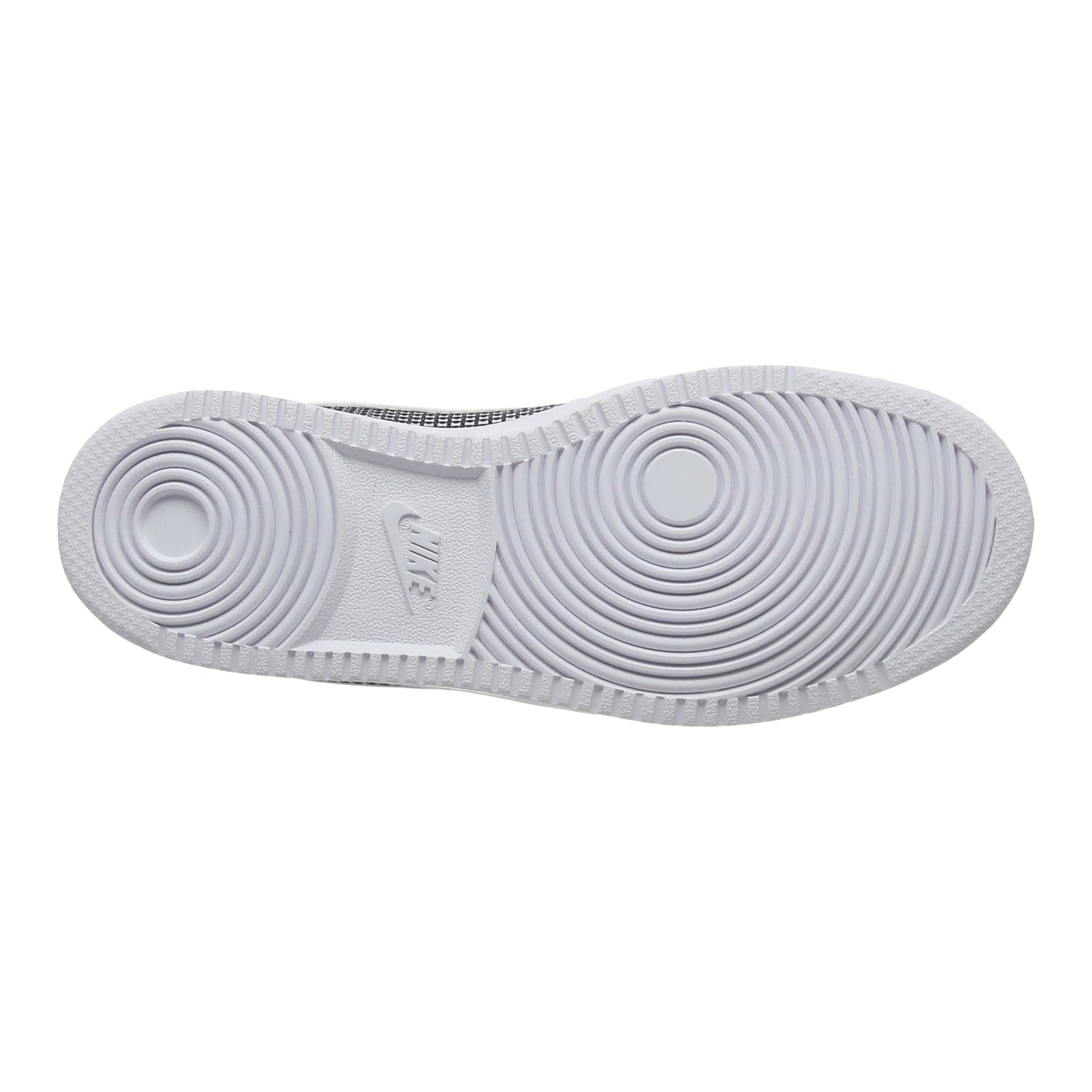 White-Black - Close up - Nike Womens-Ladies Court Borough Leather Trainers