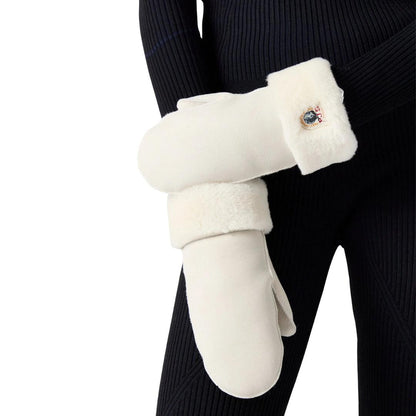 Chateaux Grey - Back - Parajumpers Sheepskin Logo Mittens
