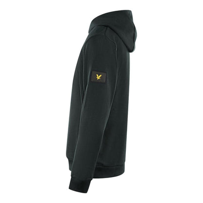 Black - Side - Lyle & Scott Womens-Ladies Plain Pull Over Hoodie