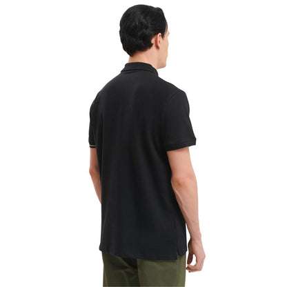 Classic Black - Back - Ice Iceberg Mens Cotton Blend Polo Shirt
