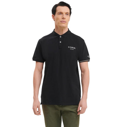Classic Black - Lifestyle - Ice Iceberg Mens Cotton Blend Polo Shirt