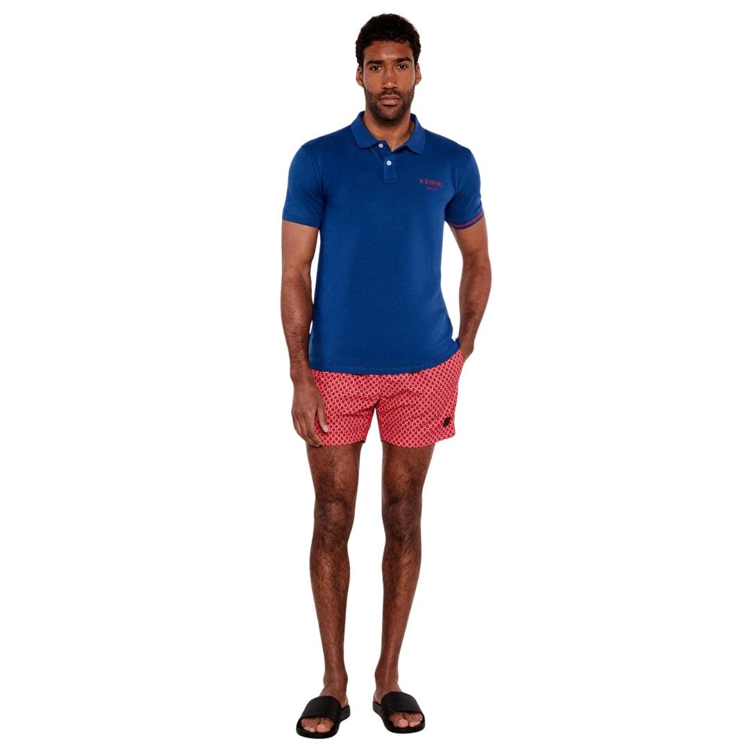 Iceberg - Close up - Ice Iceberg Mens Cotton Blend Polo Shirt
