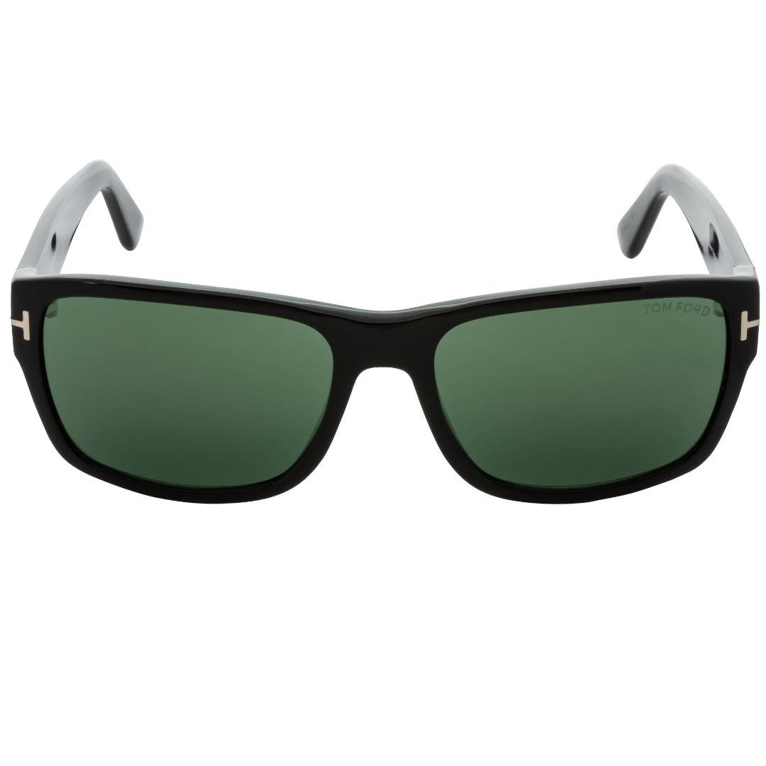 Black-Green - Front - Tom Ford Mens Mason Shiny Sunglasses