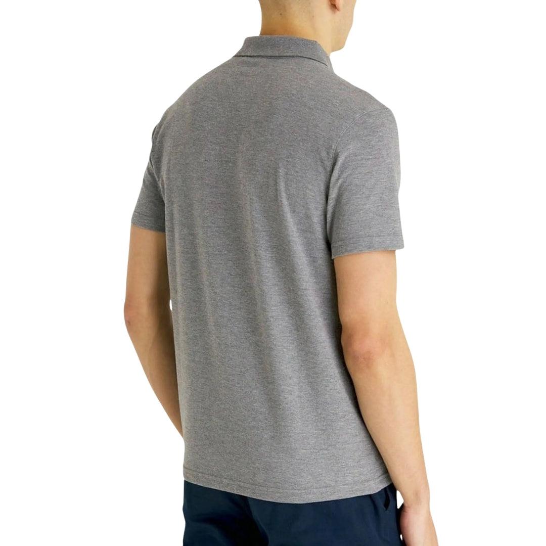 Grey - Back - Lyle & Scott Mens Regular Sports Polo Shirt