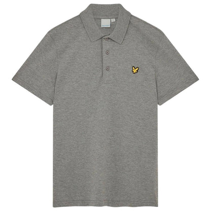 Grey - Front - Lyle & Scott Mens Regular Sports Polo Shirt