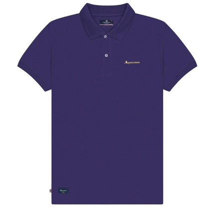 Striking Purple - Front - Aquascutum Mens Active Cotton Dri-FIT Polo Shirt