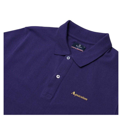 Striking Purple - Side - Aquascutum Mens Active Cotton Dri-FIT Polo Shirt